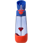B.box Láhev na pití s brčkem 600 ml - Superman