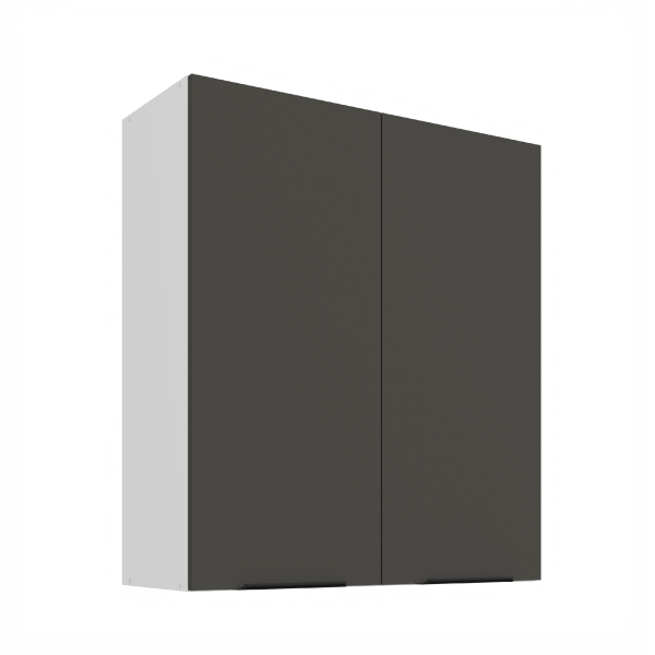 Horní skříňka Aria 80 G-90 2F Barva korpusu: Bílá, Barva dvířek: GR - Graphite AFM
