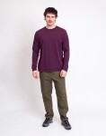 Tričko Patagonia M's L/S P-6 Logo Responsibili-Tee Berry Fig