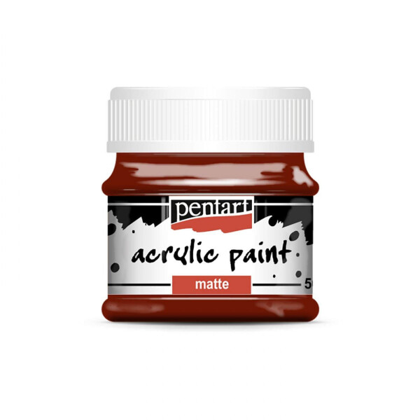 Pentart Matte akrylová barva 50 ml červená bordó