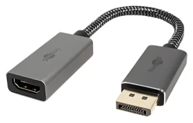 Goobay Plus DisplayPort - HDMI / Redukce / 8K, 60 Hz / 10 cm (75272)