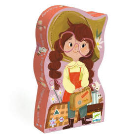 DJECO Puzzle Mia a bláznivý vláček - 36 dílků