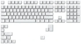 Glorious GMMK ABS Doubleshot V2 UK bílá / Klávesy pro klávesnici GMMK / ABS / UK Layout / Cherry MX(+) (GLO-KC-ABS-UKKIT-W)