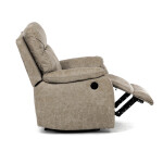 TV a relaxační křeslo s elektrickým ovládáním, potah lanýžová látka v dekoru vintage, 1 motor 240V