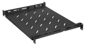 Intellinet 714082 černá / Police pro RACK 19" / hloubka 350–550 mm / 1U / nosnost 20 kg (714082)