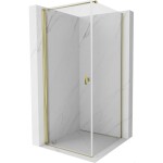 MEXEN/S - Mist-B sprchový kout dveře křídlové 70 x 70, transparent, zlato 8A2T-070-070-50-00