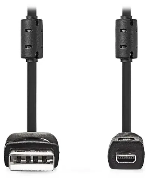 Nedis USB-A - UC-E6 8-pin černá / Kabel / USB 2.0 / pro fotoaparát / 2 m (CCGL60810BK20)