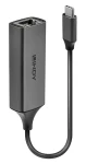 Lindy USB-C Gigabit Ethernet adaptér / Síťový adaptér / RTL8153 / 5 Gbit/s / stříbrná (43299)