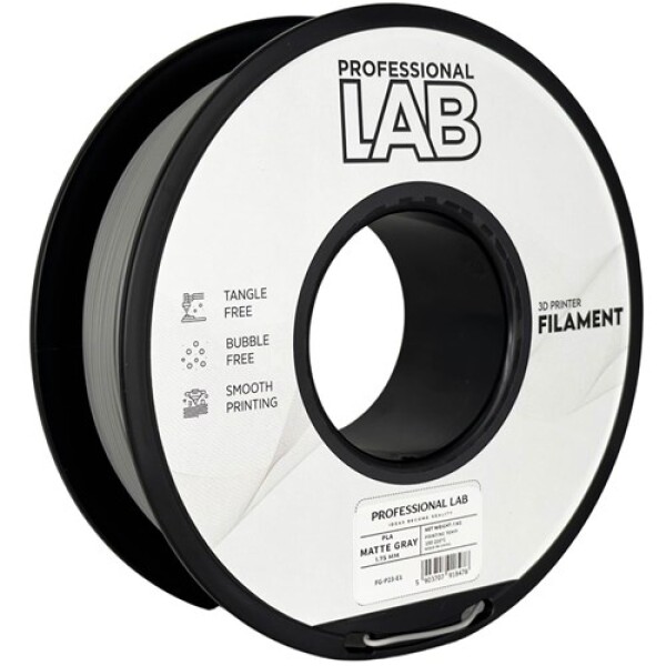 Filament PLA Professional LAB - Matně šedý, 1kg