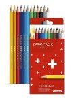 Caran D'ache Swisscolor permanentní pastelky 12 barev, kartonová