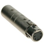 Adam Hall 7870 Adapter 3 Pin XLR Male to 5 Pin XLR Female