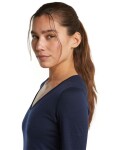 ICEBREAKER Wmns Merino 200 Oasis LS V Neck, Midnight Navy (vzorek) velikost: S