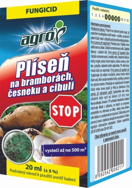 AGRO Plíseň na bramborách, česneku a cibuli STOP 20 ml