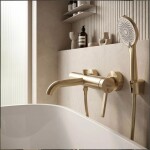 REA - Sprchová hlavice JS-020 BRUSH GOLD REA-08035
