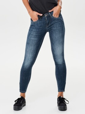 Modré skinny džíny se zipy na nohavicích ONLY - Dámské