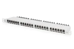 Digitus CAT6A High Density / Patch panel / stíněný / 19" / 24 portů / 0,5U (DN-91624S-SL-EA-G)