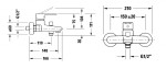 DURAVIT - A.1 Vanová baterie, chrom A15230001010