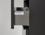 CERANO - Koupelnová skříňka Velora - černá matná, úchytka černá + deska pod umyvadlo Navira Pro - 36 mm - 80x56,6x46,5 CER-668573