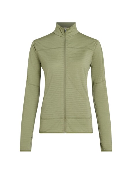 ICEBREAKER Wmns om Mer 300 RealFleece Desc LS Zip, Lichen (vzorek) velikost: S