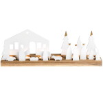 Svícen na čajové svíčky Räder jesličky, 45,5 cm