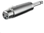 MicroConnect Adapter 6.35mm Jack (M) - XLR (F) stříbrná (XLRFJ)