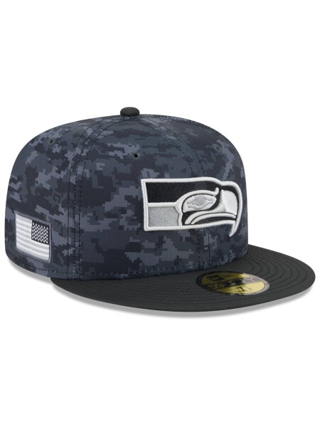 New Era Pánská kšiltovka Seattle Seahawks NFL Throwback 2026 Salute to Service 59FIFTY Fitted Velikost: 7 3/8