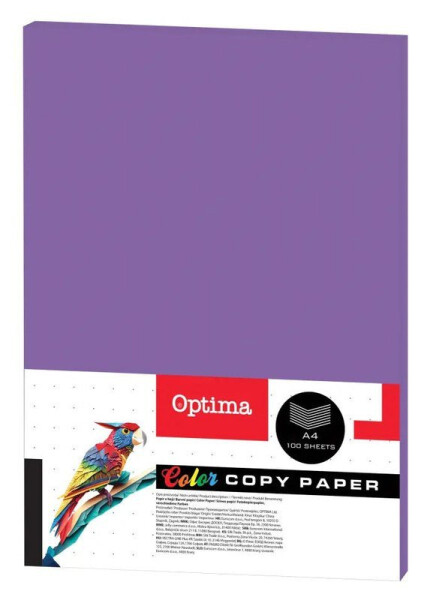 OPTIMA Xero papír A4 100 listů fialový
