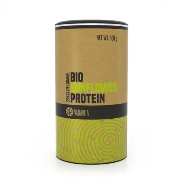 BIO Slunečnicový protein - VanaVita (čokoláda karamel, 500 g) (55699-2-500g-chocolatecaramel)