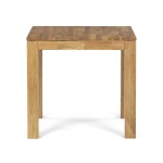 Jídelní stůl 80x80x75 cm, masiv dub bílý, povrchová úprava olejem, nohy 8x8 cm