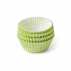 Dortisimo Košíčky na mini muffiny Kostkovaný vzor zelený (80 ks)