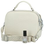Trendy dámská koženková crossbody kabelka Badamia, krémová