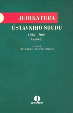 Judikatura Ústavního soudu 1993 2003