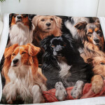 Beránková deka PEJSCI 150 x 200 cm