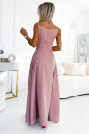 299-16 CHIARA elegantní maxi dlouhé šaty bez ramínek - BRUCE ROSE M