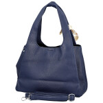 Módní dámská koženková kabelka do ruky Nerilly, tmavě modrá