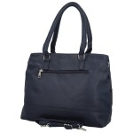 Trendy dámská koženková kabelka na rameno Asila, tmavě modrá