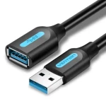 Vention USB 3.0 černá / Prodlužovací kabel / USB-A (M) - USB-A (F) / 1 m (CBHBF)