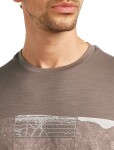 ICEBREAKER Mens Mer 150 Tech Lite SS Tee Elev Line, Porcini velikost: XXL