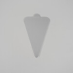 Cake star Podložka pod minidezerty stříbrná trojúhelník 11,8 x 7,8 cm