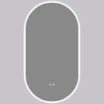 CERANO Koupelnové LED zrcadlo Luno - 45x90 cm