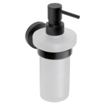 SAPHO - X-ROUND BLACK dávkovač mýdla 230ml, mléčné sklo, černá mat XR101B