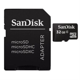 SanDisk microSDHC 32GB + adaptér / Class 4 (SDSDQB-032G-B35)