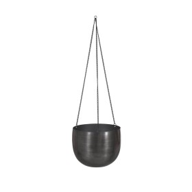 Garden Trading Závěsný obal na květiny Farringdon ⌀ 20 cm, šedá barva, kov