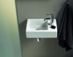 DURAVIT - Vero Air Umývátko 38x25 cm, bez přepadu, otvor pro baterii vpravo, bílá 0724380000