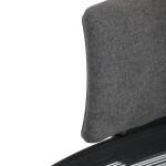 Židle kancelářská, černá MESH síťovina, černá látka, plastový kříž, synchronní mechanismus, kolečka pro tvrdé povrchy