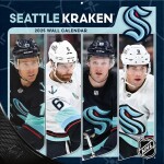 JF Turner Kalendář Seattle Kraken 2025 Wall Calendar