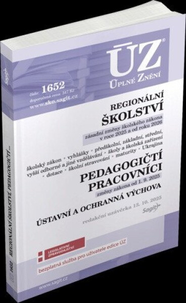 ÚZ 1652 Regionální školství, Pedagogičtí pracovníci