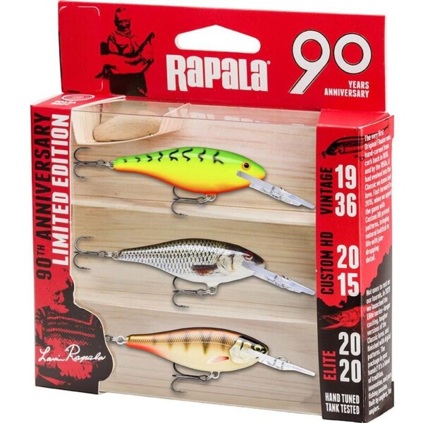 Rapala Wobler 90 Years Lure Kit Shad Rap,Rapala Wobler 90 Years Lure Kit Shad Rap