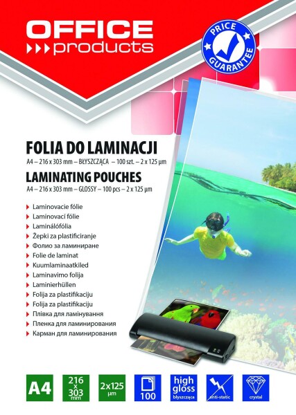 Office Products laminovací A4, lesklé