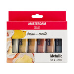Royal Talens Sada metalických akrylových barev Talens Amsterdam 6x20 ml